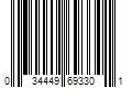 Barcode Image for UPC code 034449693301