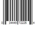 Barcode Image for UPC code 034449722254