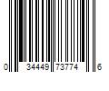 Barcode Image for UPC code 034449737746