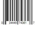 Barcode Image for UPC code 034449743617