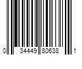 Barcode Image for UPC code 034449806381