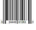 Barcode Image for UPC code 034449810630