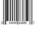 Barcode Image for UPC code 034449838597