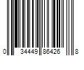 Barcode Image for UPC code 034449864268