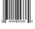 Barcode Image for UPC code 034449943369