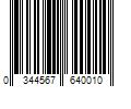 Barcode Image for UPC code 0344567640010