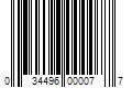 Barcode Image for UPC code 034496000077