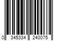 Barcode Image for UPC code 0345334240075