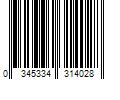 Barcode Image for UPC code 0345334314028