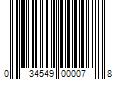 Barcode Image for UPC code 034549000078