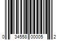 Barcode Image for UPC code 034558000052