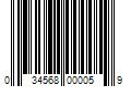 Barcode Image for UPC code 034568000059