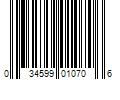 Barcode Image for UPC code 034599010706