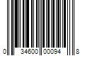 Barcode Image for UPC code 034600000948