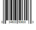 Barcode Image for UPC code 034603506003