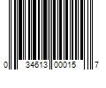 Barcode Image for UPC code 034613000157