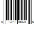 Barcode Image for UPC code 034613048708