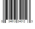 Barcode Image for UPC code 034613340123