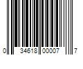 Barcode Image for UPC code 034618000077