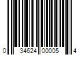 Barcode Image for UPC code 034624000054