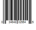 Barcode Image for UPC code 034648025545