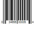 Barcode Image for UPC code 034655000054