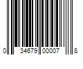 Barcode Image for UPC code 034679000078