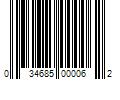 Barcode Image for UPC code 034685000062