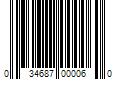 Barcode Image for UPC code 034687000060