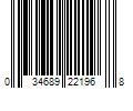 Barcode Image for UPC code 034689221968