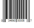 Barcode Image for UPC code 034690000057