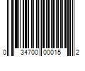 Barcode Image for UPC code 034700000152