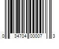 Barcode Image for UPC code 034704000073