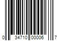 Barcode Image for UPC code 034710000067