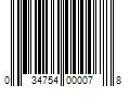 Barcode Image for UPC code 034754000078. Product Name: 