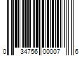 Barcode Image for UPC code 034756000076