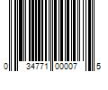 Barcode Image for UPC code 034771000075