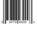 Barcode Image for UPC code 034778932003