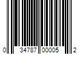 Barcode Image for UPC code 034787000052