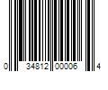 Barcode Image for UPC code 034812000064