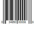 Barcode Image for UPC code 034850000088