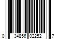 Barcode Image for UPC code 034856022527