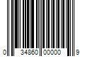 Barcode Image for UPC code 034860000009