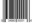 Barcode Image for UPC code 034860000016