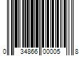 Barcode Image for UPC code 034866000058