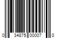 Barcode Image for UPC code 034875000070