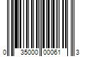 Barcode Image for UPC code 035000000613