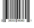 Barcode Image for UPC code 035000993601