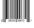 Barcode Image for UPC code 035000996701