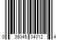 Barcode Image for UPC code 035045040124